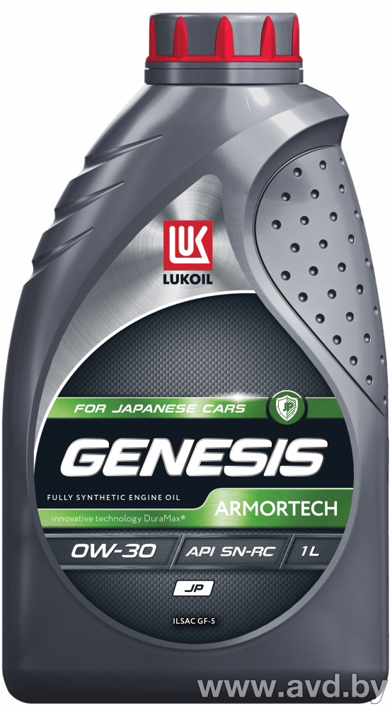 Купить Моторное масло Лукойл Genesis Armortech JP 0W-30 1л  в Минске.